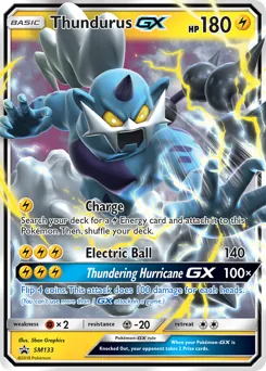 SM Black Star Promos Thundurus GX Pokémon card